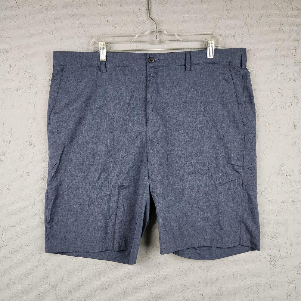 PGA Tour Golf Shorts Mens 40 Blue Gray Stretch Performance Chino Lightweight